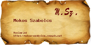 Mokos Szabolcs névjegykártya